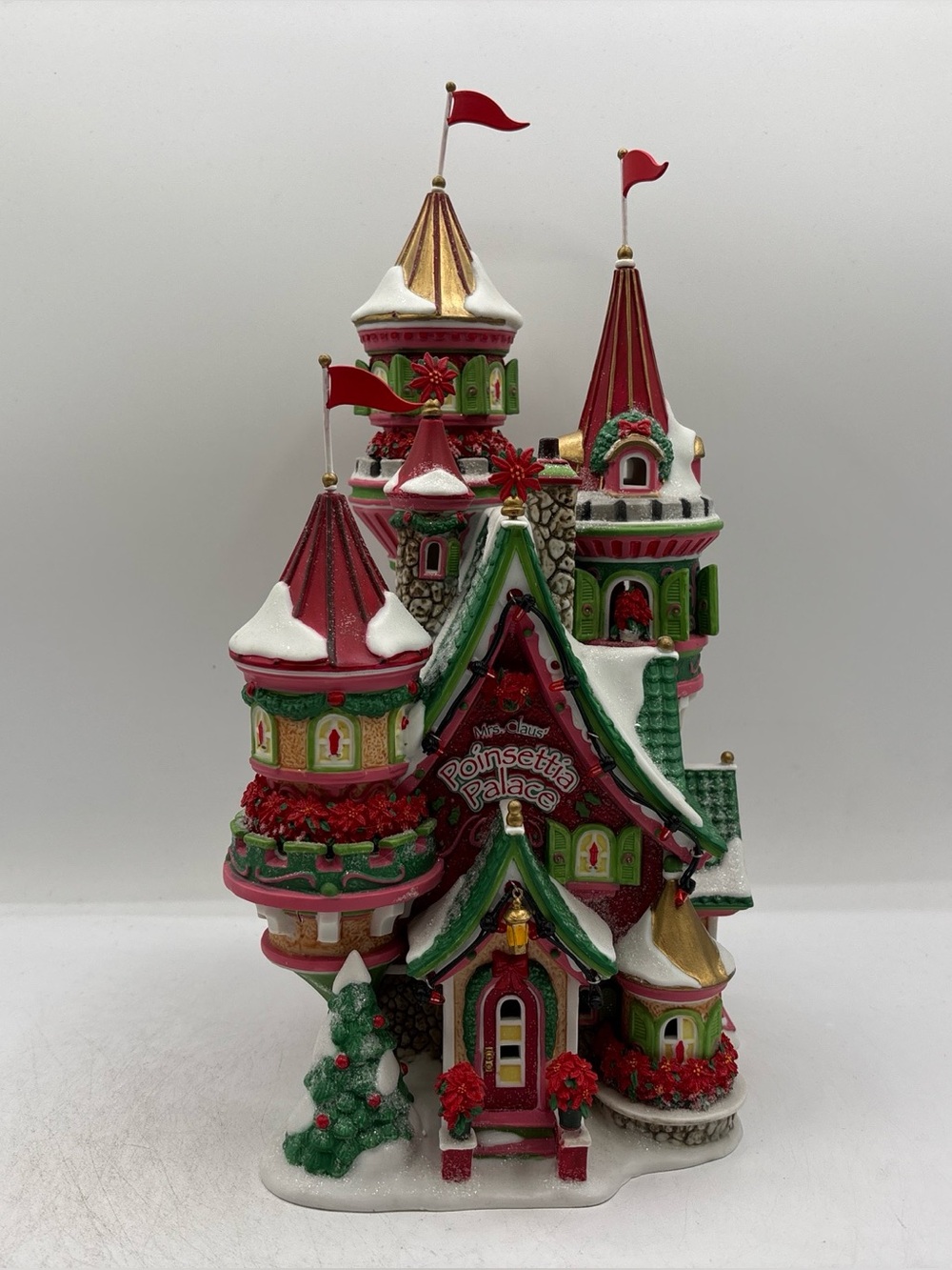Department 56 2005 Vintage North Pole Series Poinsettia Palace 56.56796 Retired